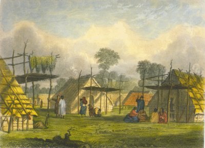 Dakotah Village by Captain Seth Eastman